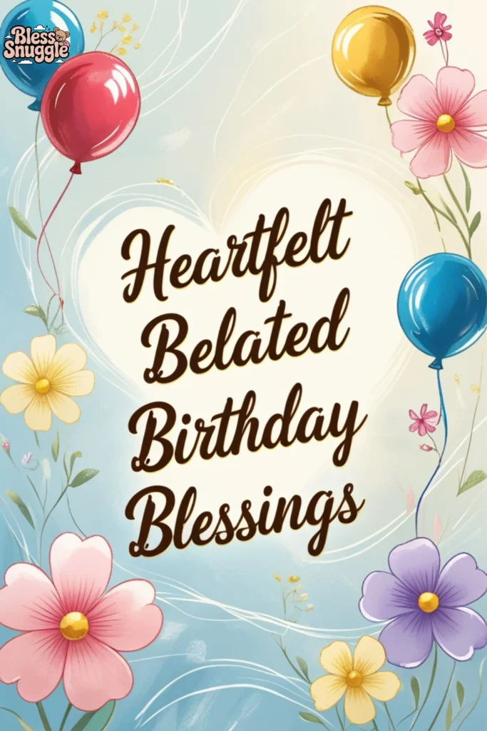 Heartfelt Belated Birthday Blessings