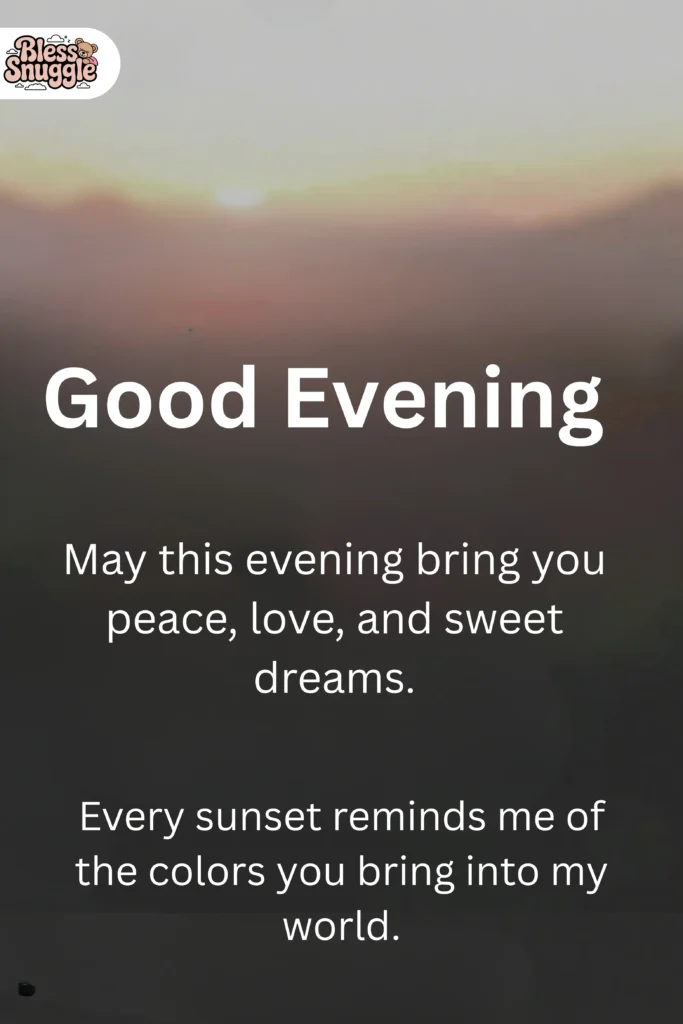 Good Evening Blessings For Social Media Captions