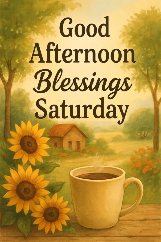 Good Afternoon Blessings Saturday