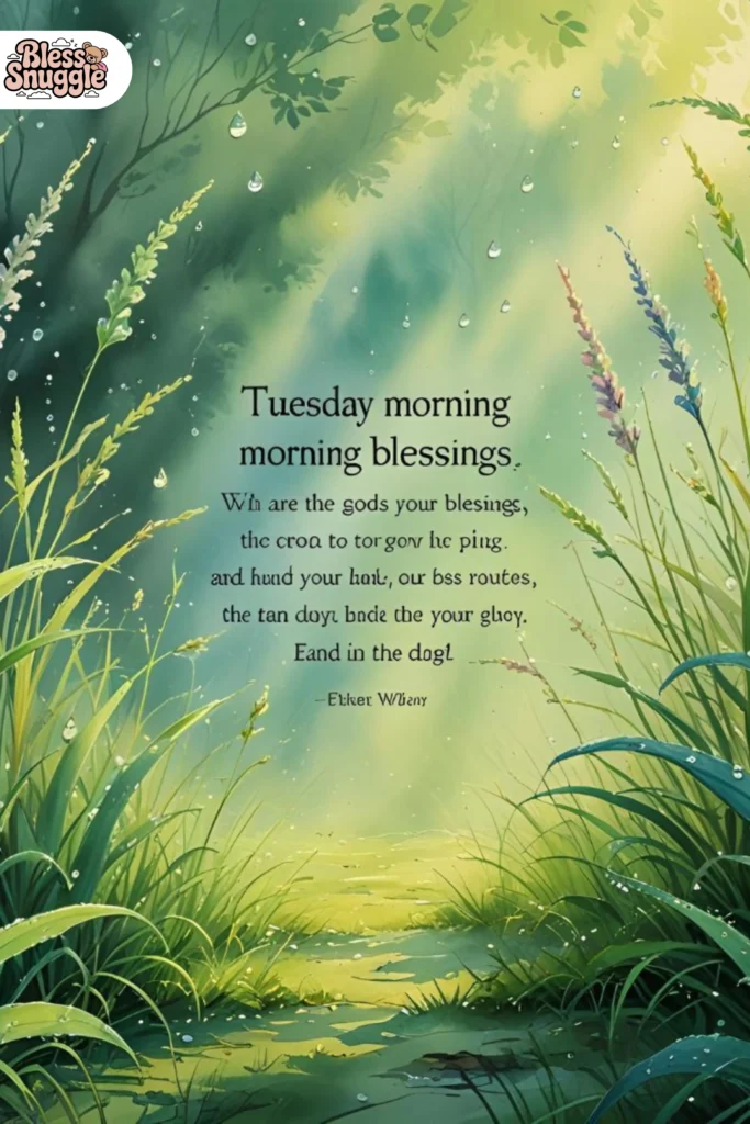 Inspirational Tuesday Morning Blessings Quotes