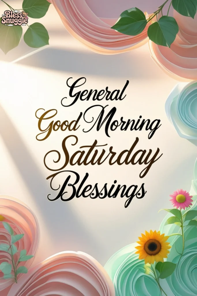 General Good Morning Saturday Blessings