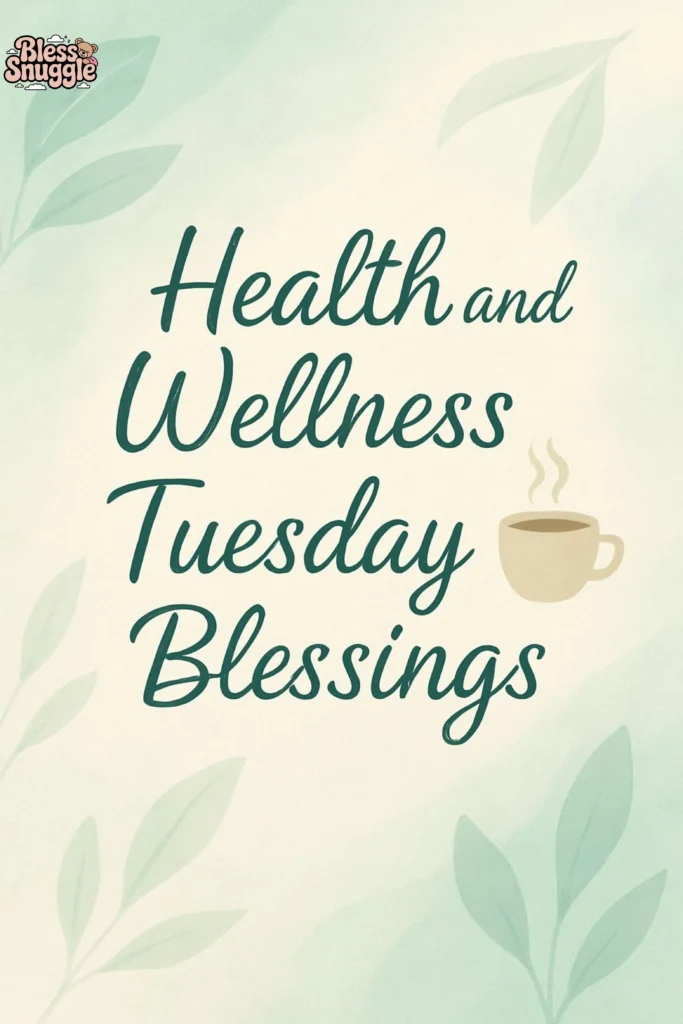 Health and Wellness Tuesday Blessings