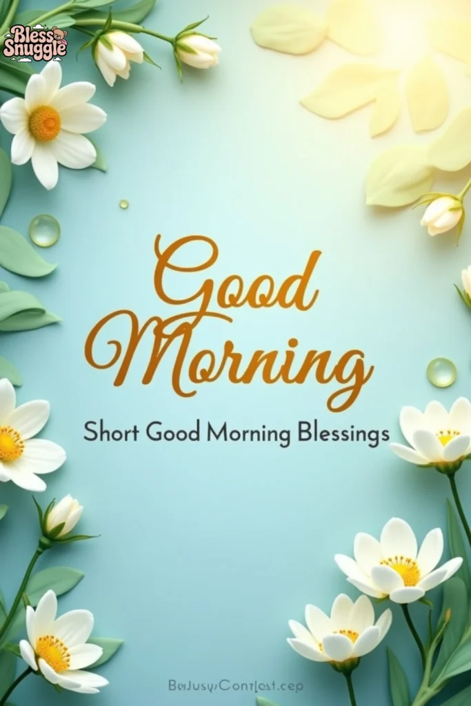 Short Good Morning Blessings