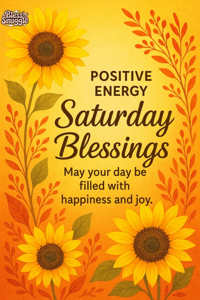 Positive Energy Saturday Blessings