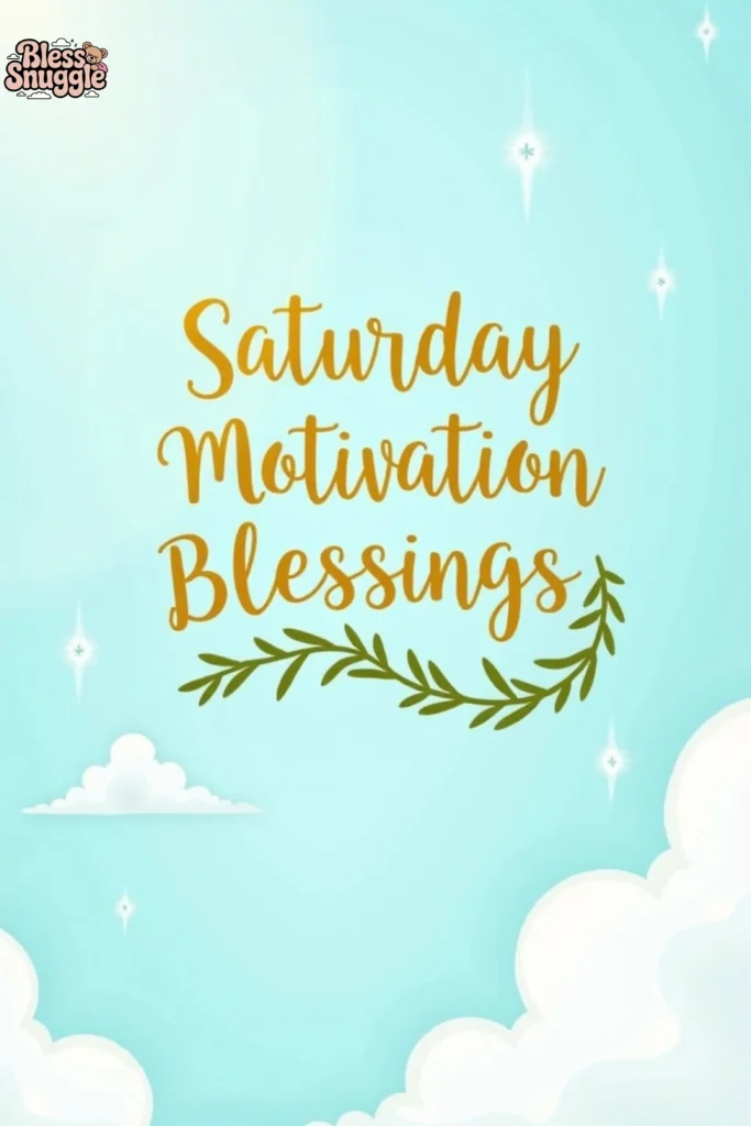 Saturday Motivation Blessings