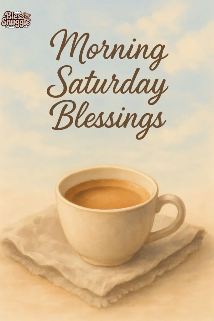 Morning Saturday Blessings