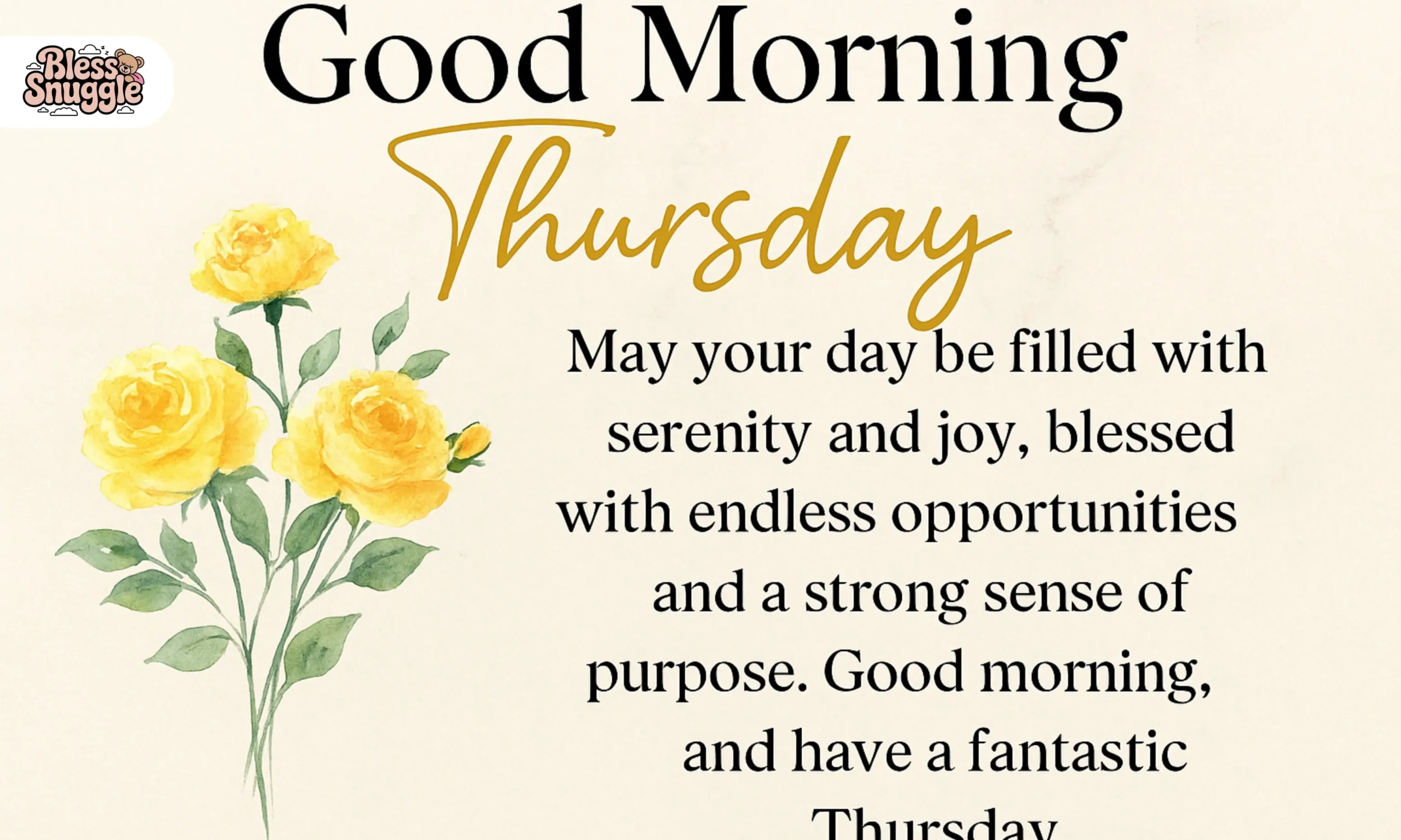 Good Morning Thursday Blessings