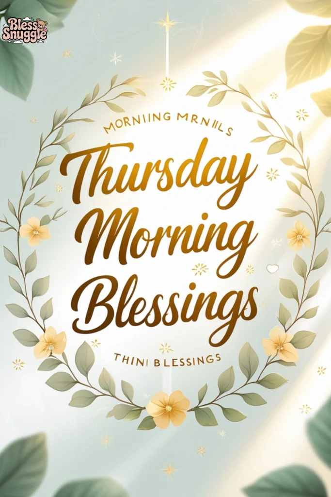 Motivational Thursday Morning Blessings