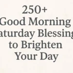 Good Morning Saturday Blessings