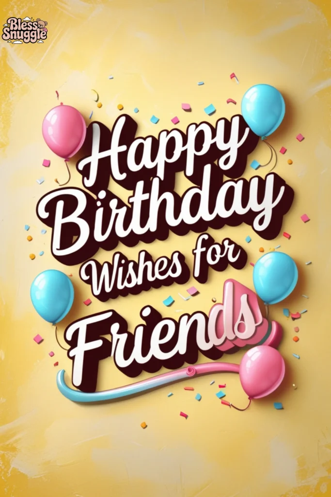 Happy Birthday Wishes for Friends