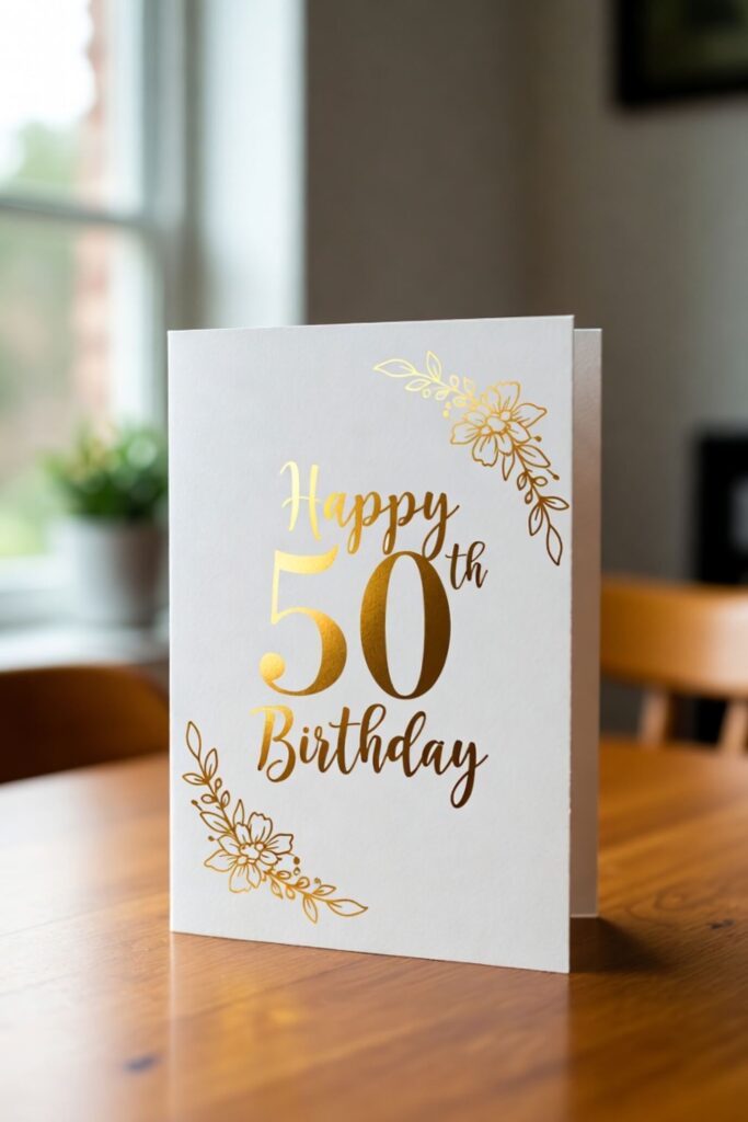 Short and Sweet 50th Birthday Messages