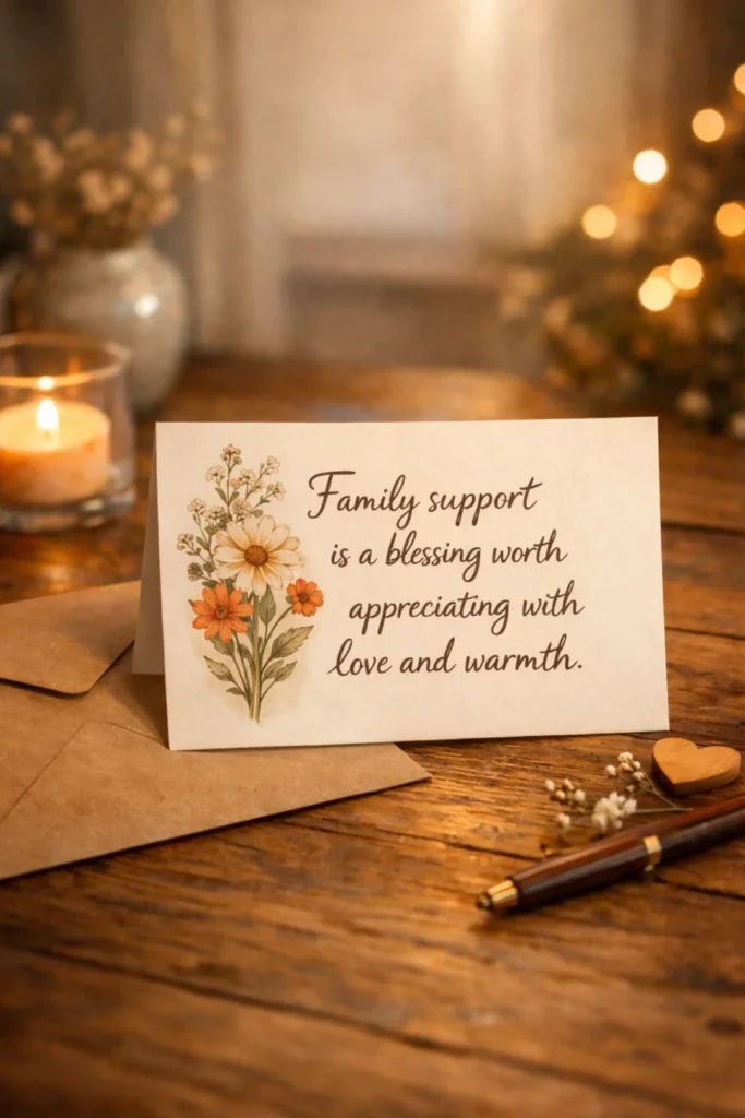 Thank You Message for Money from Family