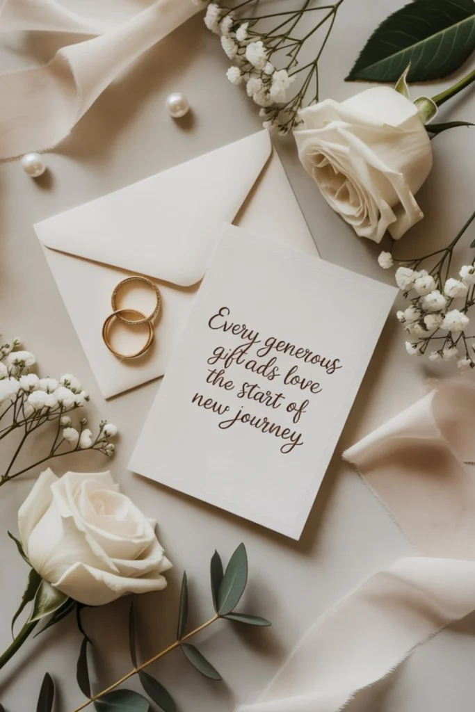 Thank You Message for Wedding Money Gift