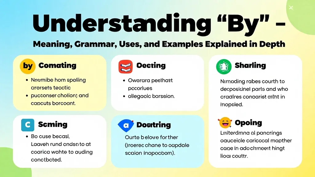 Understanding “By Meaning