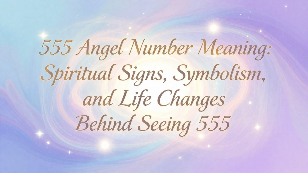 555 Angel Number Meaning