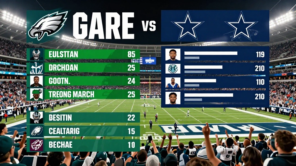 Philadelphia Eagles vs Dallas Cowboys Player Stats