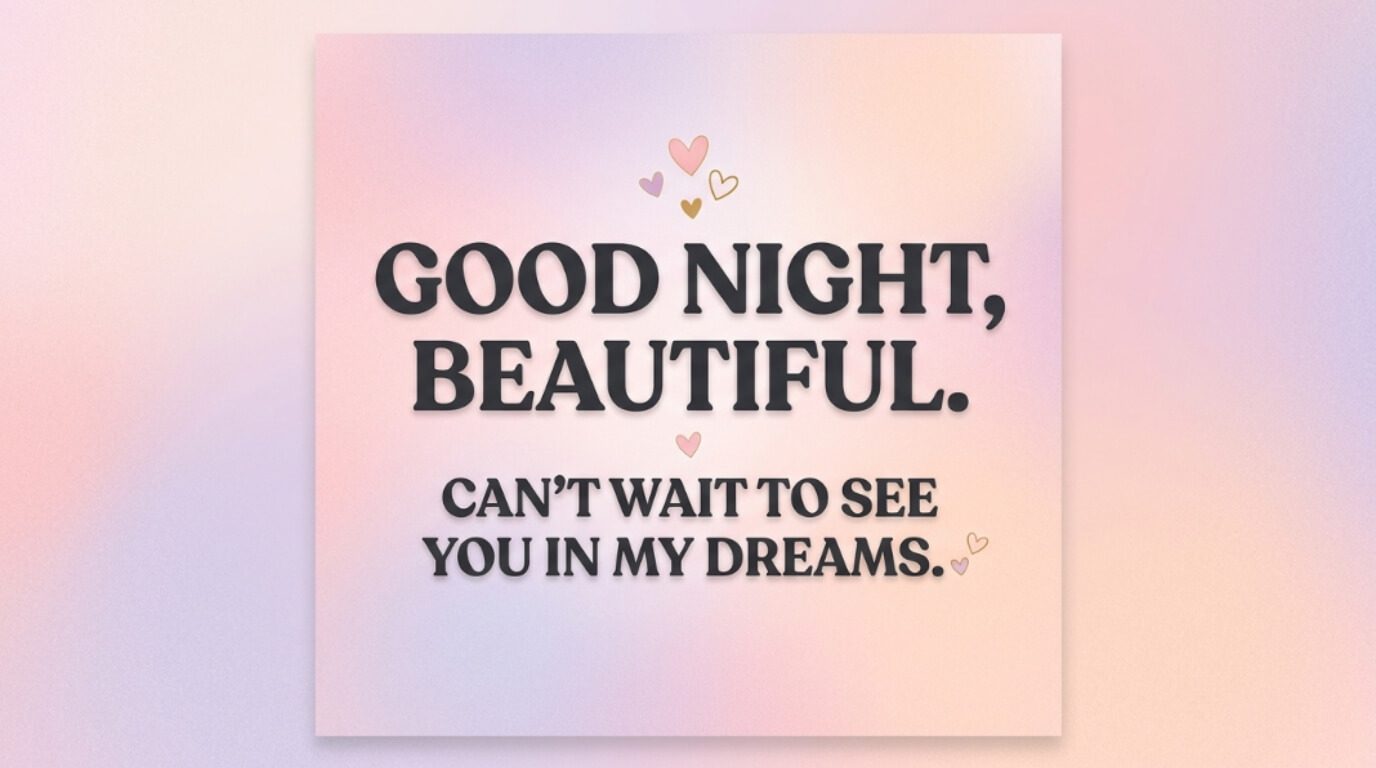 Flirty Good Night Texts For Her