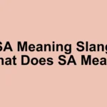 sa meaning slang